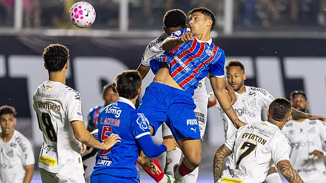 Santos busca empate com o Bahia nos acréscimos após expulsão de Neymar na Vila Belmiro
