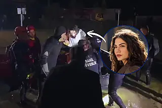 Estrela de 'Meu Nome é Farah', atriz Demet Özdemir é resgatada de bote após tempestade em Istambul