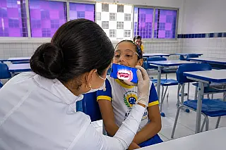 Abreu Sorridente leva tecnologia para identificar cáries em alunos da rede municipal