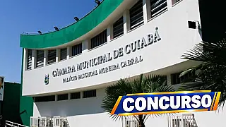 Concurso da Câmara de Cuiabá oferece 26 vagas e salários de até R$ 11,6 mil