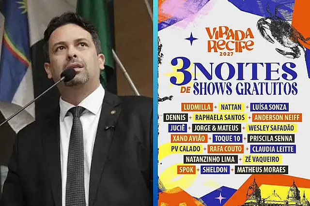 Felipe Alecrim questiona custos do Réveillon do Recife e exige dados da prefeitura: 'povo não quer pão e circo'