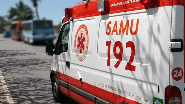 Ambulancia do SAMU na Paraíba