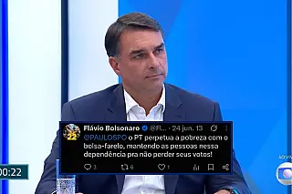 Flávio Bolsonaro apaga publicações no X em que chamava o Bolsa Família de 'bolsa-farelo'